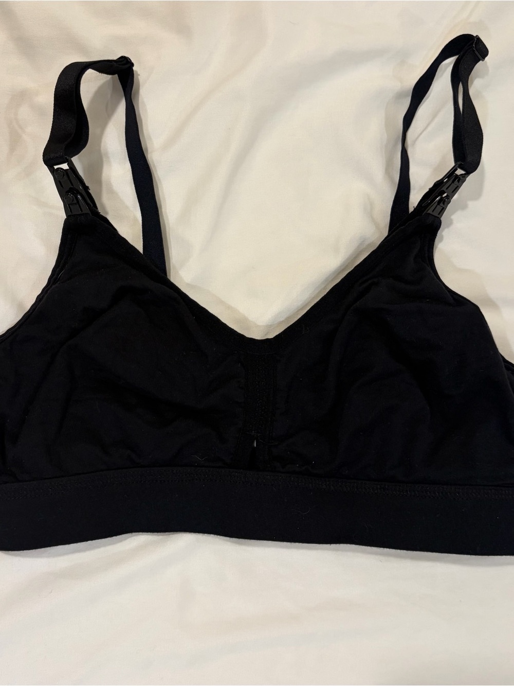 Simple Wishes Hands-Free Pumping & Nursing Bra Midnight Black Medium